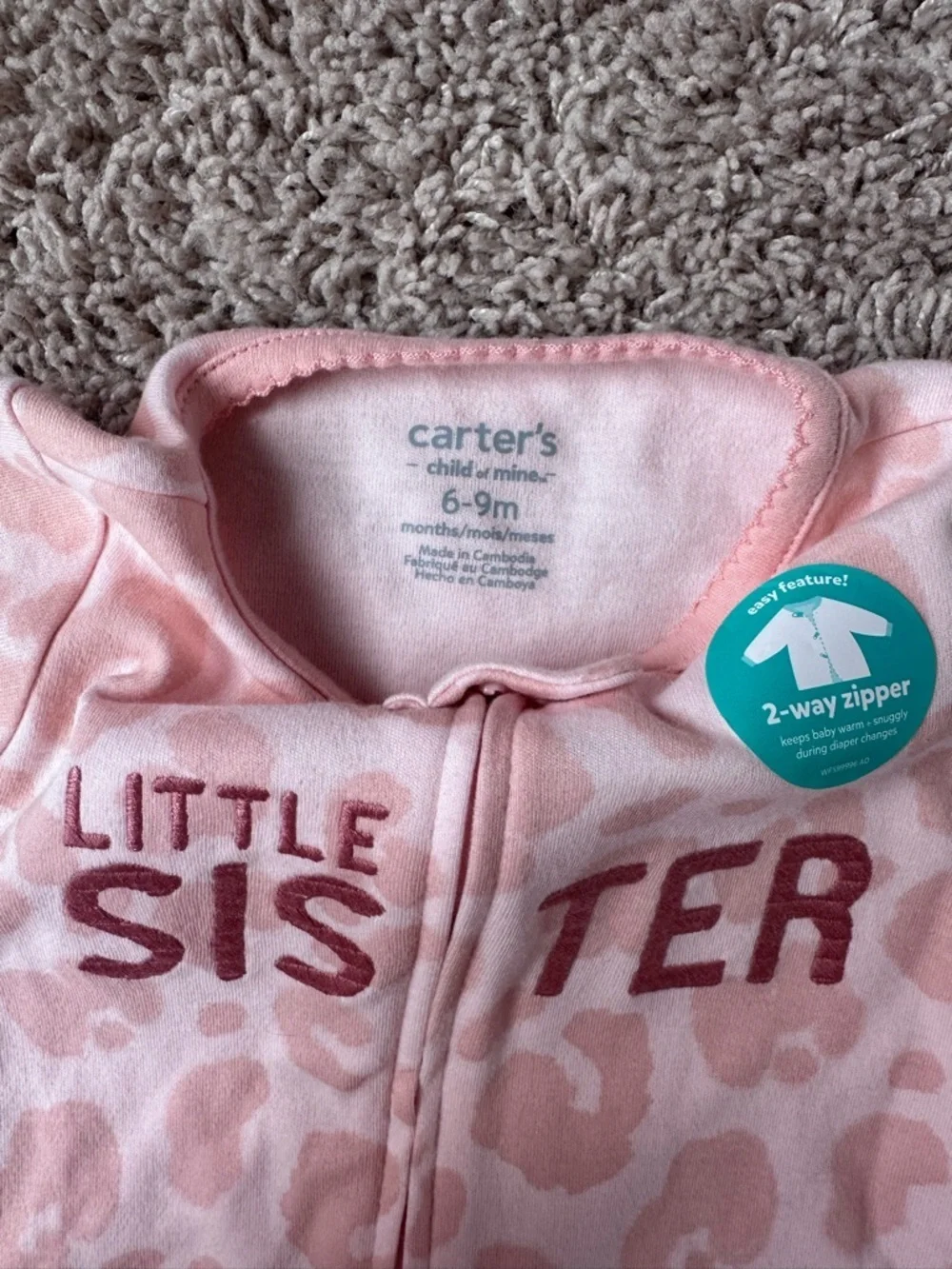 Carter's Pink Leopard 